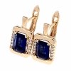 exclusive swarovski gold-plated earrings